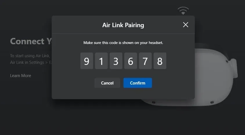 Air Link Pairing Code