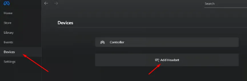 Add Headset to Quest App